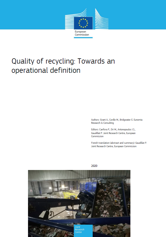 Quality of Recycling – Towards an operational definition