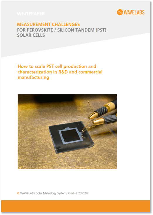 Measurement challenges for perovskite / silicon tandem (PST) solar cells