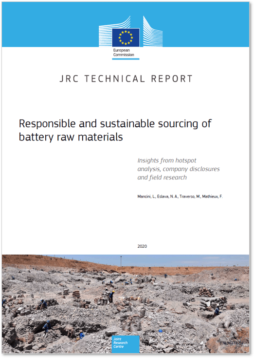 Responsible and sustainable sourcing of battery raw materials (JRC Technical Report)